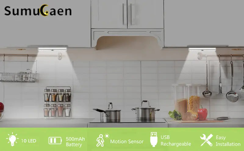Portable Wireless LED Under Cabinet Motion Sensor Light
