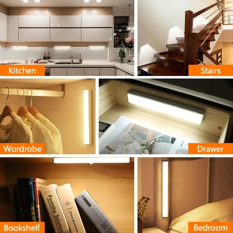 Portable Wireless LED Under Cabinet Motion Sensor Light